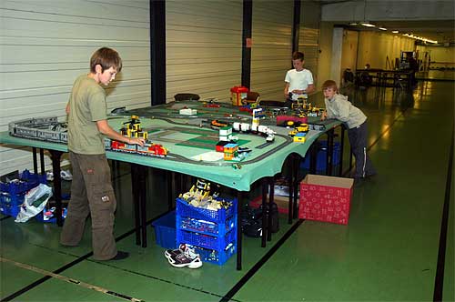 Den yngre gardes Lego-anlegg var større enn noengang.  Foto: Bjørn Totland